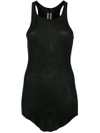 Rick Owens Black Basic Ribbed Tank Top