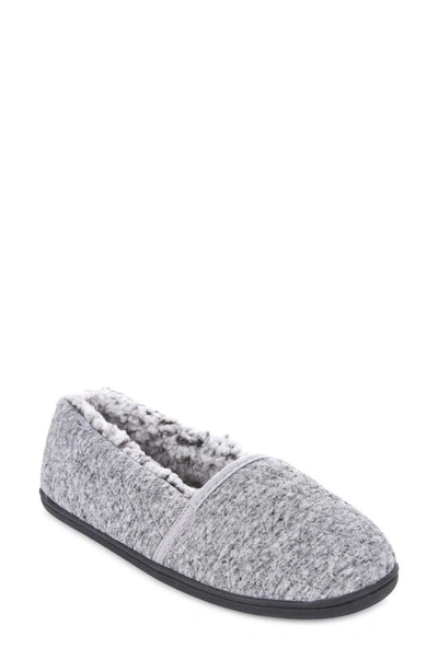 Floopi Chloe Quilt Fleece Slipper In Black