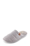 Floopi Katie Terry Knit Scuff Slipper In Heather Grey