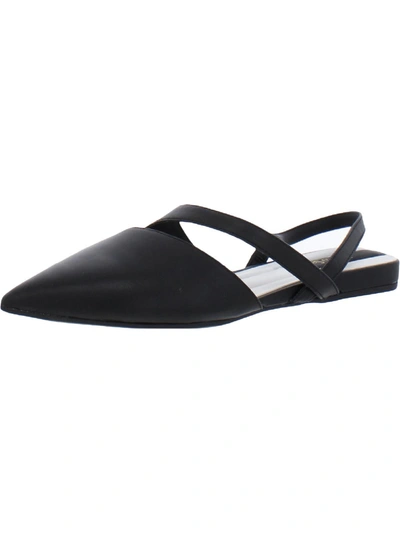 Franco Sarto Canary Womens Leather Slip On D'orsay In Black