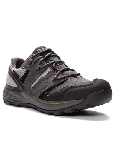 Propét Men's Vercors Low Hiker Shoe - Medium Width In Grey/olive