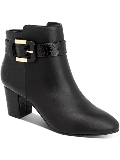 KAREN SCOTT IVVY WOMENS ZIPPER ALMOND TOE ANKLE BOOTS