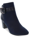 Karen Scott Ivvy Womens Zipper Almond Toe Ankle Boots In Blue