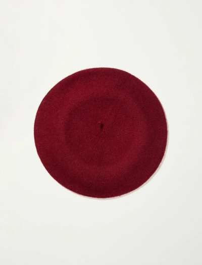 Lucky Brand Wool Beret In Red