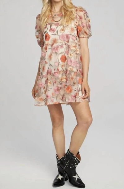 Saltwater Luxe Tyler Mini Dress In Multi In Bloom In Beige
