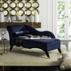 Safavieh Caiden Vevlet Chaise W/ Pillow
