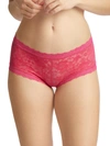 Hanky Panky Women's Daily Lace Boyshort Briefs In Pink