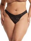 HANKY PANKY PLUS SIZE DAILY LACE THONG