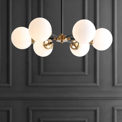 Jonathan Y Caleb 6-light 28" Brass Cluster Chandelier