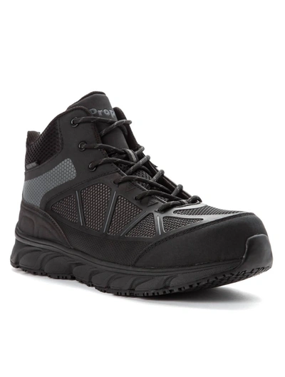 Propét Men's Seeley Hi Work Shoe - Medium Width In Dark/grey/black