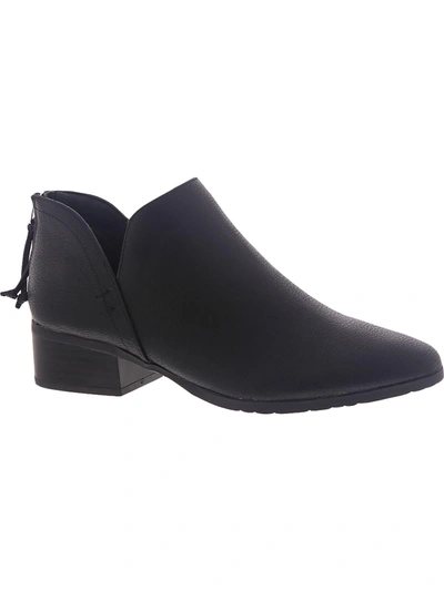 KENNETH COLE REACTION SIDE SKIP WOMENS PADDED INSOLE BLOCK HEEL CHELSEA BOOTS