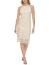 ELIZA J WOMENS LACE MIDI COCKTAIL AND PARTY DRESS