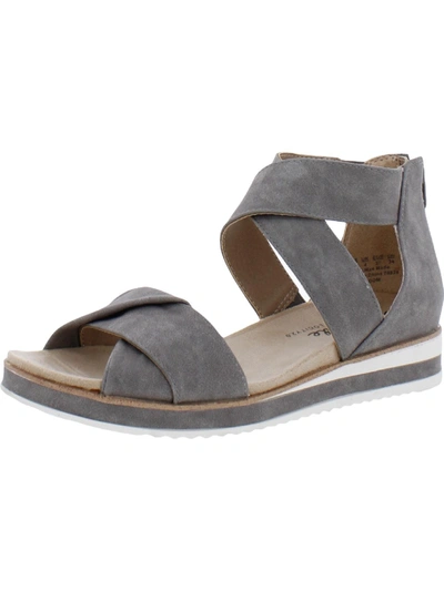 Lifestride Zoom Womens Flatform Sandals In Grey