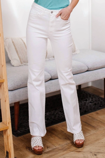 Judy Blue High Waist Boot Cut Jean In Pure White