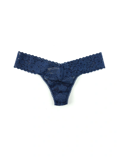 Hanky Panky Daily Lace Petite Thong In Blue