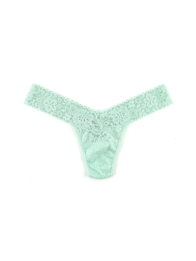 Hanky Panky Daily Lace Petite Thong In Pistachio Ice