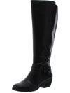 DR. SCHOLL'S SHOES BAKER WOMENS WIDE CALF FAUX LEATHER RIDING BOOTS