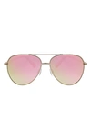 BCBG 47MM GRADIENT AVIATOR SUNGLASSES