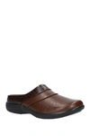 Easy Street Swing Comfort Mules Women's Shoes In Tan/brown Croco