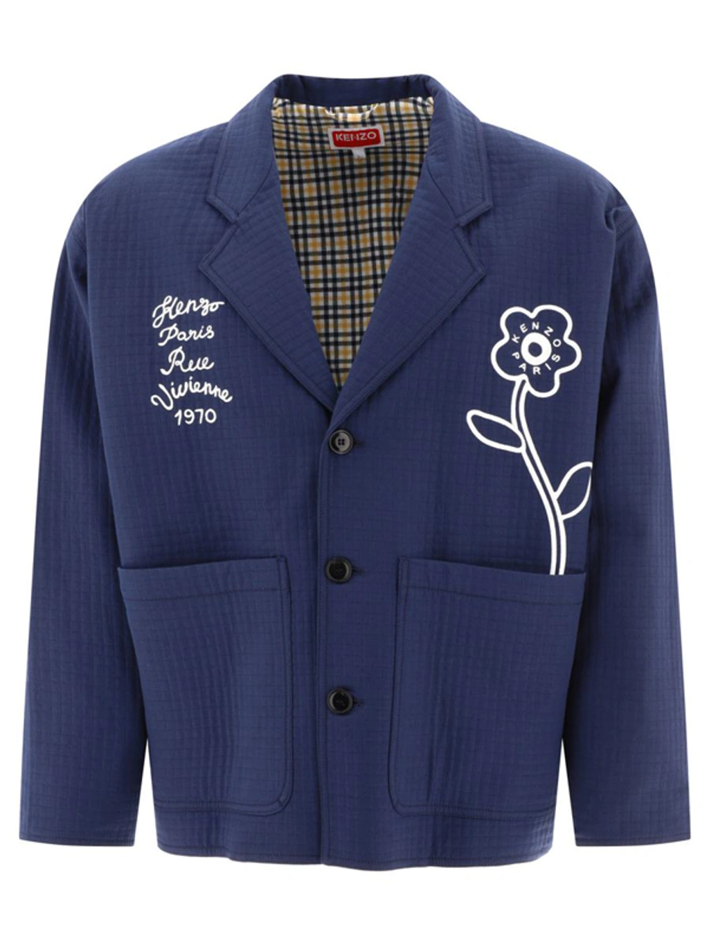 Kenzo Veste Workwear Rue Vivienne Homme Bleu Nuit | ModeSens