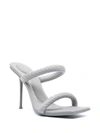 Alexander Wang Julie Sandal In Nylon In Grey