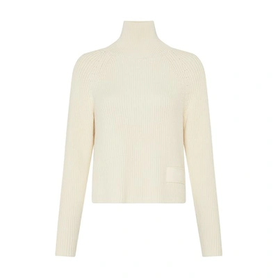 Ami Alexandre Mattiussi Ami Label Sweater In Ivory