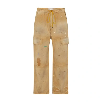 Rhude Beige Plateau Cargo Pants In Khaki