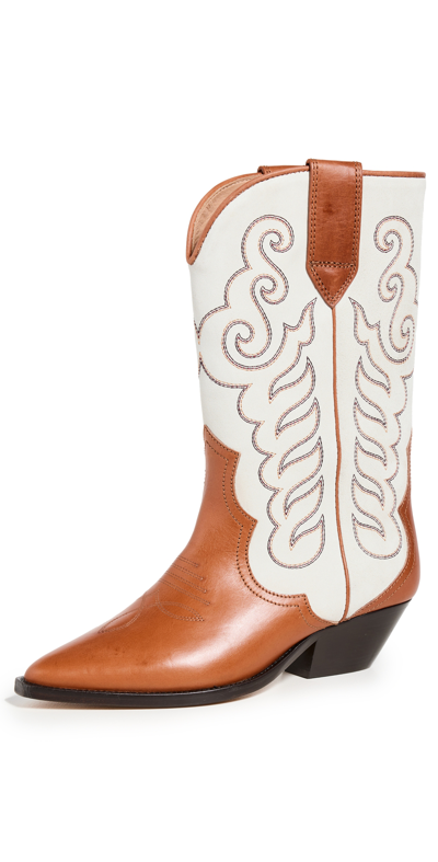 Isabel Marant Duerto Boots In Brown,white