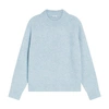 Closed Long-sleeve Chunky-knit Jumper In Blue_water