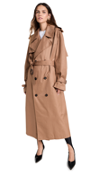 Wardrobe.nyc Double-breasted Cotton Trench Coat In Brown
