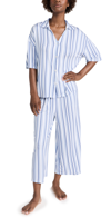 SPLENDID BOXY TOP AND CAPRI PANTS SET COOL BREEZE STRIPE