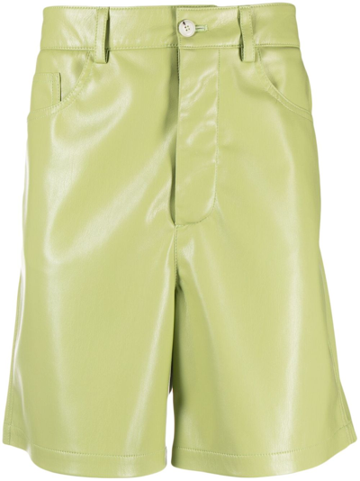 Nanushka Novan Knee-length Shorts In Green