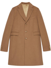 GUCCI BROWN SINGLE-BREASTED COAT