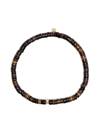 Sydney Evan 14kt Yellow Gold Diamond Beaded Bracelet In Brown