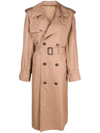 WARDROBE.NYC BROWN DOUBLE-BREASTED COTTON TRENCH COAT