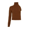 Max Mara Cuoio One Shoulder Sweater In Cuoio