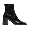 MARINE SERRE VEGETABLE TANNED INCRESPATO LEATHER ANKLE BOOTS