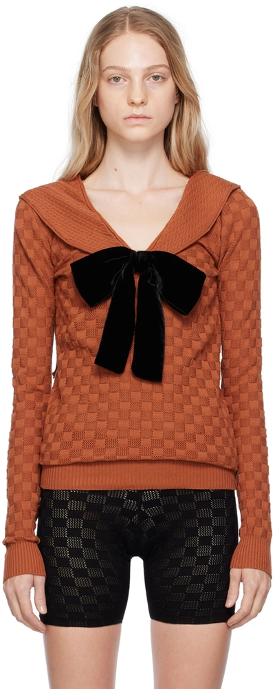 Andrej Gronau Ssense Exclusive Brown Sweater