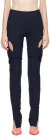 Ottolinger Navy Fitted Loop Trousers In Navy
