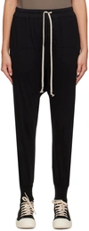 RICK OWENS DRKSHDW BLACK DRAWSTRING LOUNGE PANTS