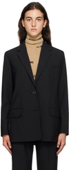 Helmut Lang Black Jacquard Blazer In Black - 001