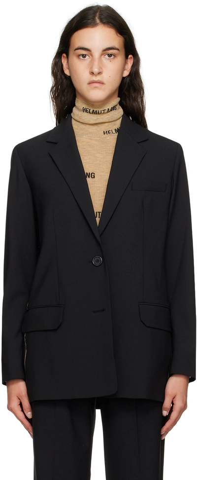 Helmut Lang Black Jacquard Blazer In Black - 001