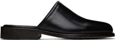 Lemaire Black Square Mules