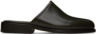 Lemaire Round-toe Slip-on Mules In Black