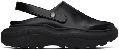 Phileo Black 026 Sabot Loafers In Apple Skin Black