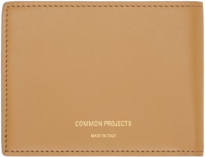 Common Projects Tan Leather Wallet In 1302 Tan