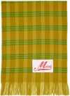 MARNI KHAKI CHECK SCARF