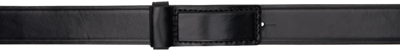 Lemaire Black Chocolate Bar Belt In Bk999 Black