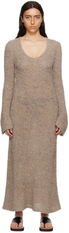 BY MALENE BIRGER TAUPE PAIGE MAXI DRESS