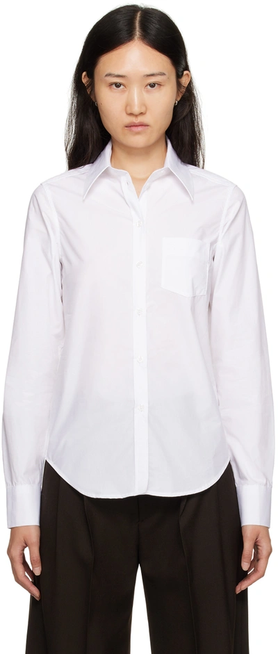 Filippa K White Button Shirt In 1009 White